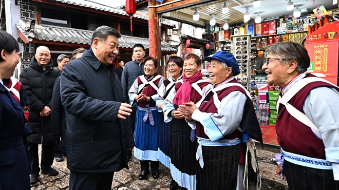 习近平在云南考察时强调：<br>解放思想改革创新奋发进取真抓实干<br>在中国式现代化进程中开创云南发展新局面